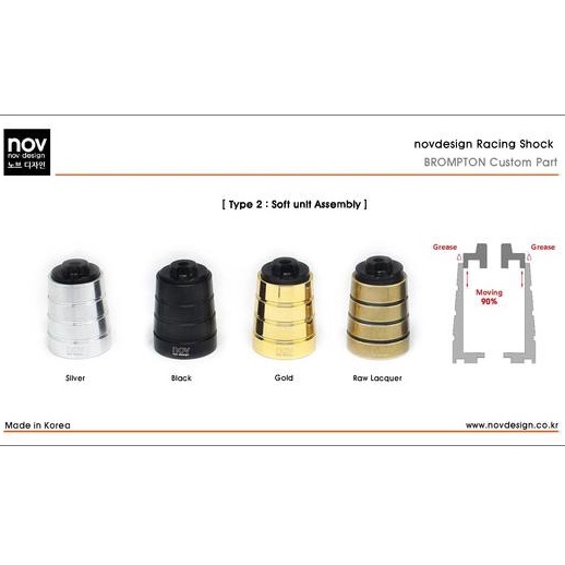 Jual PART BROMPTON NOVDESIGN BROMPTON RACING SUSPENSION BLOCK READY 5 ...