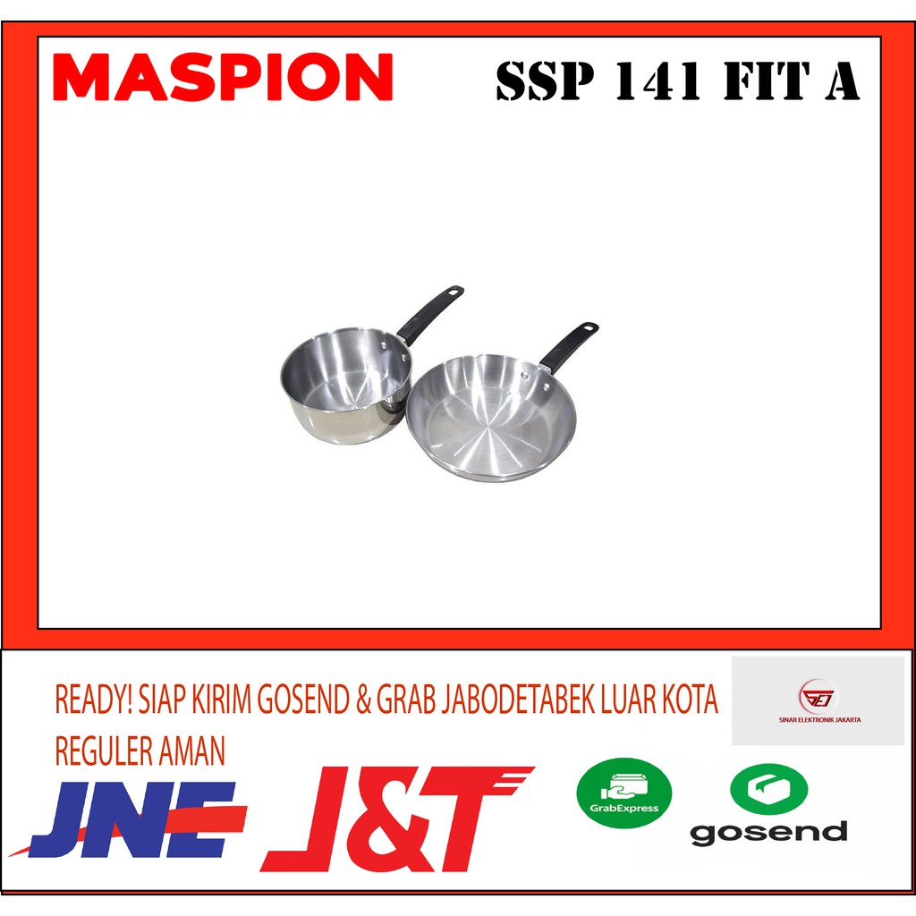 Jual Panda Maspion SSP141 . Saucepan (16CM) Dan Frypan (20CM) . Baru ...