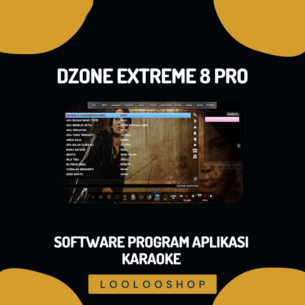 Jual SOFTWARE PROGRAM APLIKASI KARAOKE DZONE EXTREME 8 PRO FULL VERSION