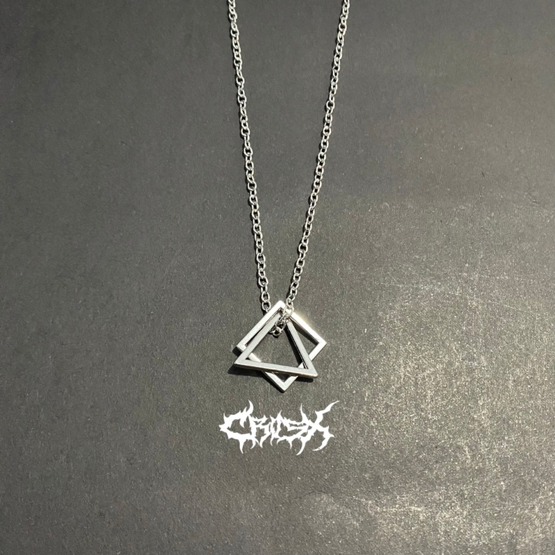 Jual KALUNG SMILE NECKLACE / BILLIE EILISH CROSS THUNDER STAR BINTANG