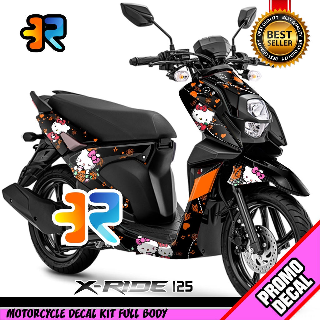 Jual Decal Motor X-Ride 125 Desain Hello Kitty 2 Sticker Decal XRide ...