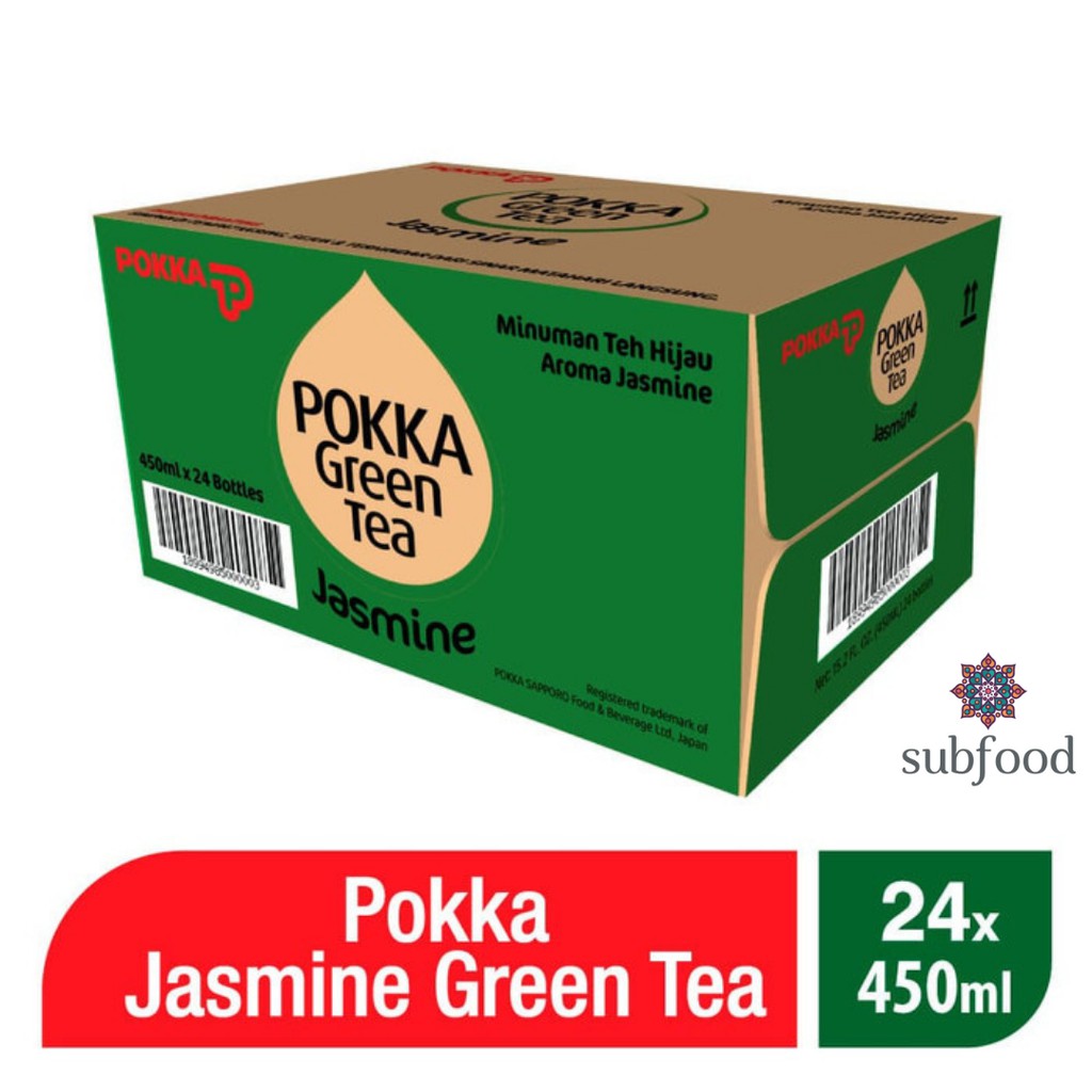 Jual Pokka Jasmine Green Tea Botol 450ml (1ctn) | Shopee Indonesia