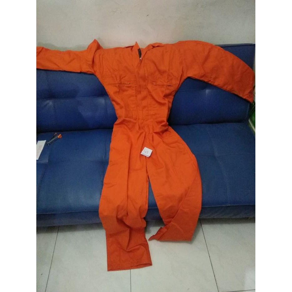 Jual Penawaran Menarik wearpack orange baju seragam pakaian montir ...