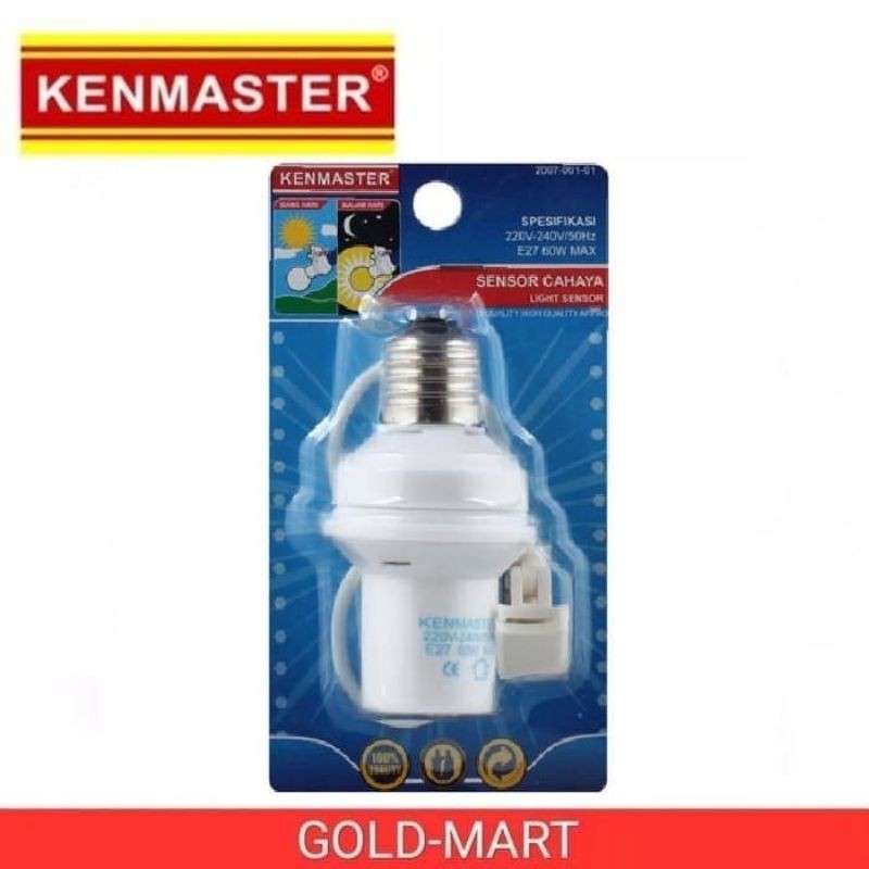 Jual KENMASTER FITTING LAMPU E27 SENSOR CAHAYA | Shopee Indonesia