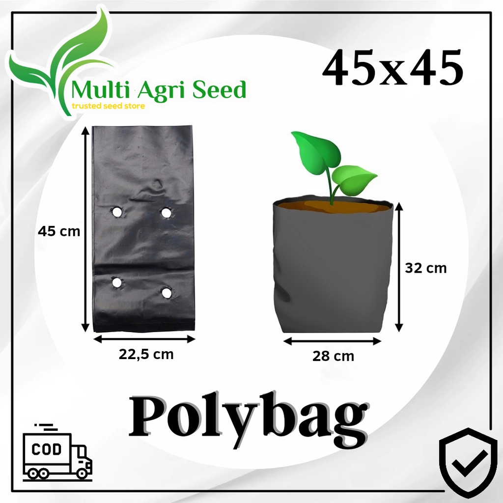 Jual Polybag Tanaman 45x45 Eceran Perlembar Plastik Polibag Polibeg Tebal Shopee Indonesia 0499