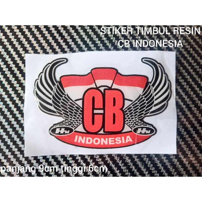 Jual [RESIN] Stiker Emblem CB indonesia sticker timbul resin cb ...