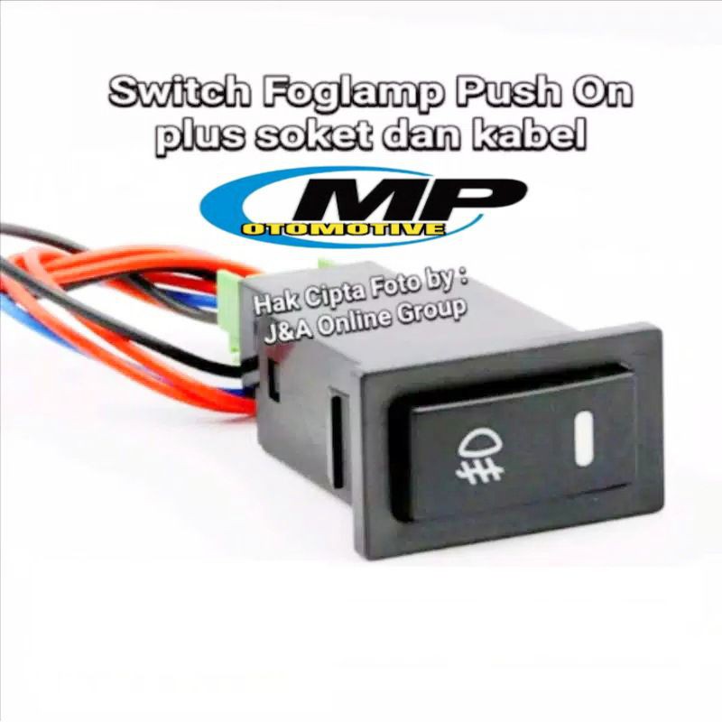 Jual Switch / saklar lampu on off model push on plus soket dan kabel ...