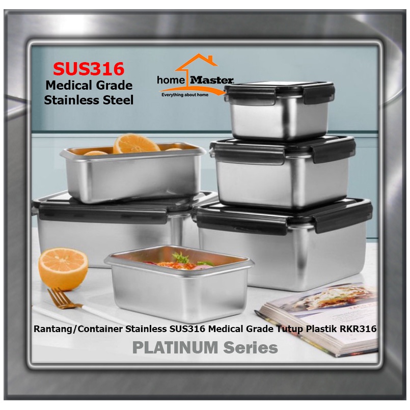 Jual HomeMaster Kotak Makan/Bekal/Lunch Box/Rantang/Food Container ...