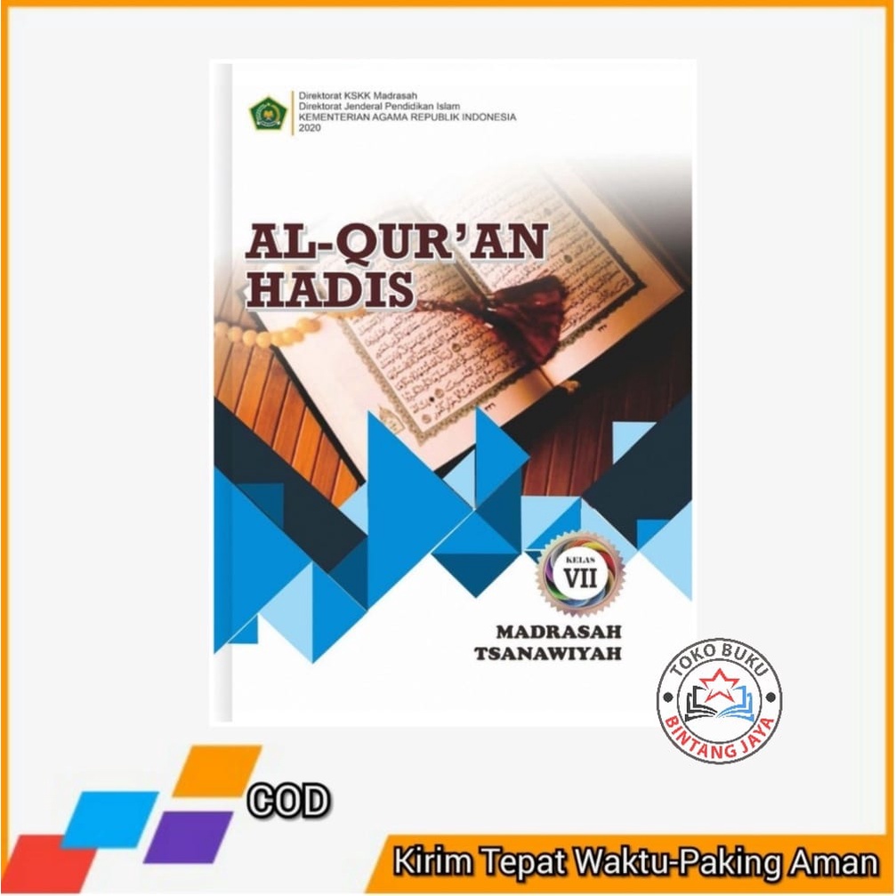 Jual Buku Siswa Al Quran Hadis Kelas 7 MTs KEMENAG | Shopee Indonesia