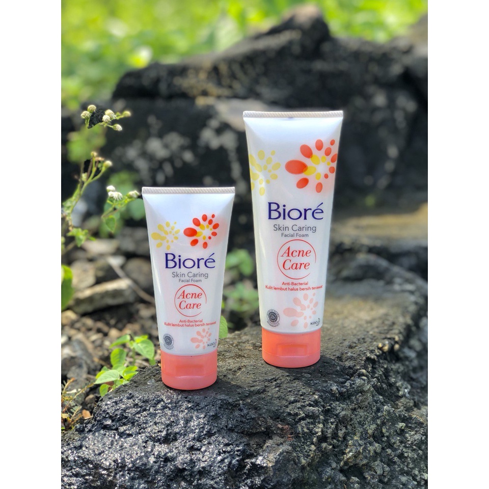 Jual Biore Skin Caring Facial Foam Acne Care Shopee Indonesia