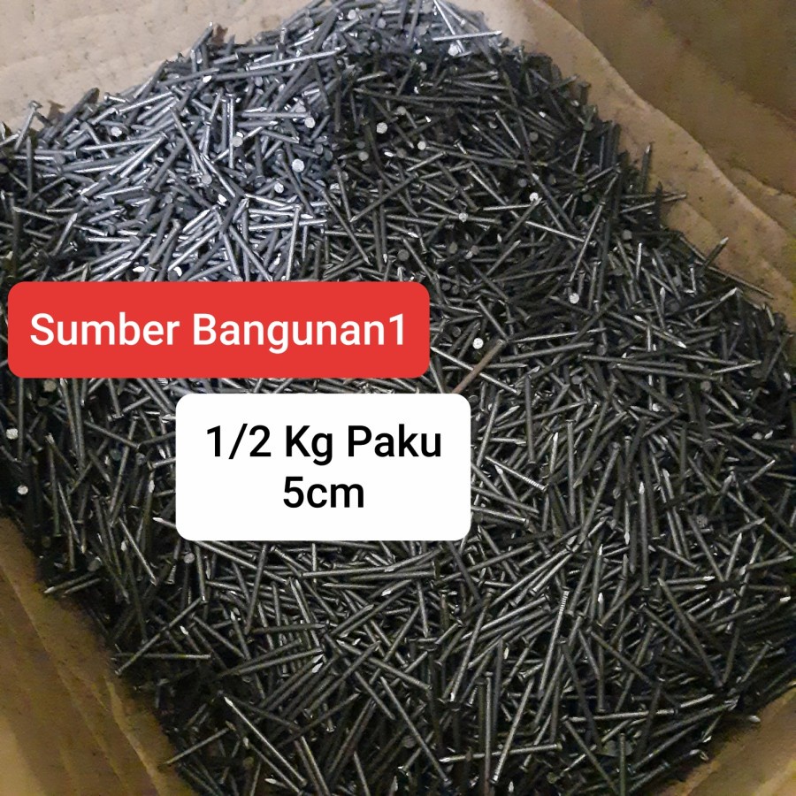 Jual Paku Kayu 5cm paku reng kaso triplek 5 cm bangunan hitam balok ...