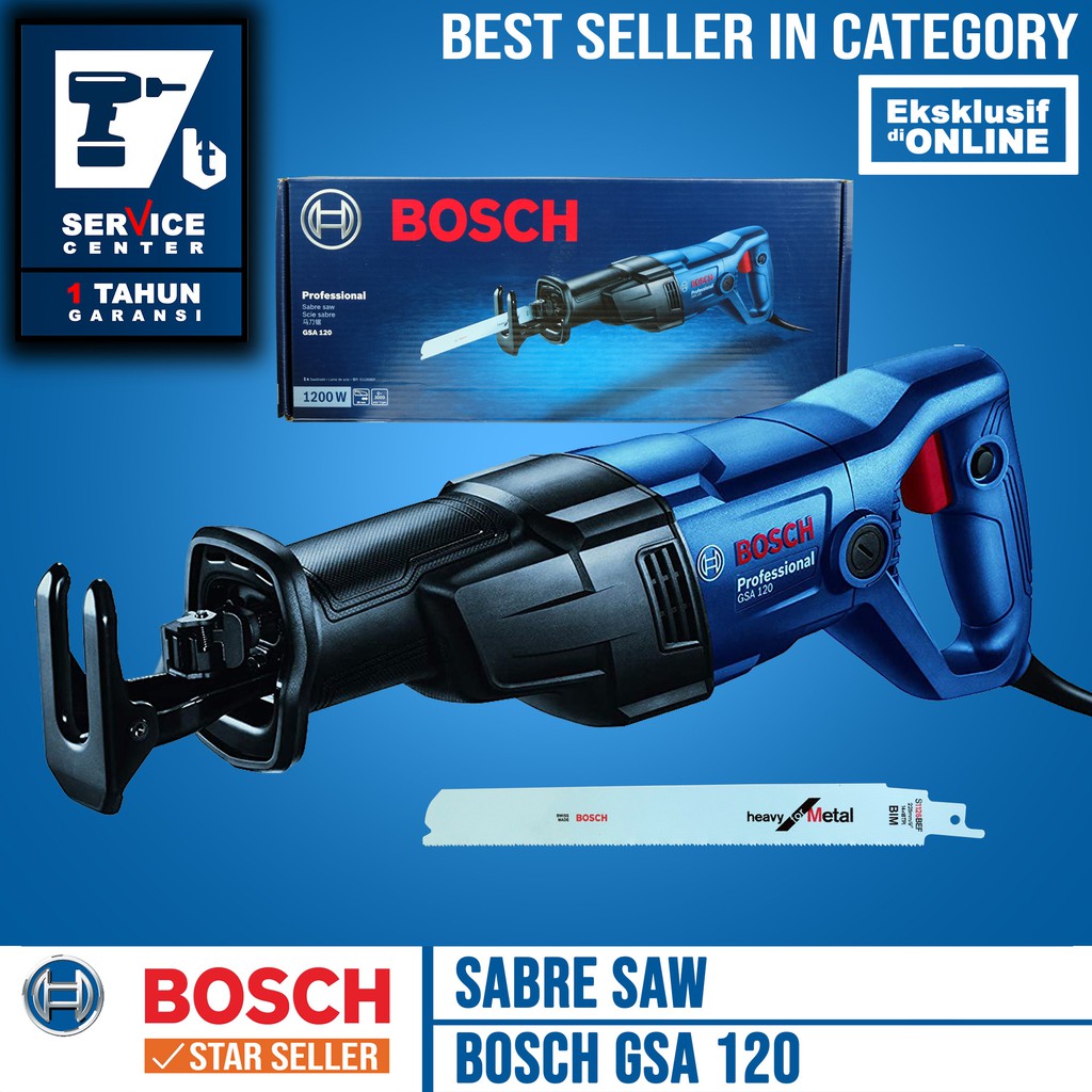 Jual BOSCH Mesin Gergaji Recipsaw SABRE SAW GSA 120 Gergaji listrik