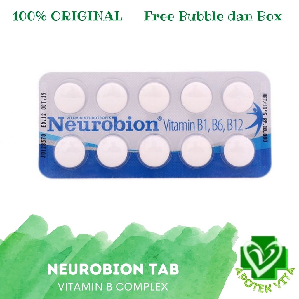 Jual NEUROBION BIRU PUTIH VITAMIN B KOMPLEK COMPLEX 10TAB | Shopee ...