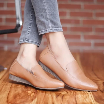 GRANDABLE ANDERSON Sepatu Formal Kerja Flat Casual Slip On Kulit Asli Wanita