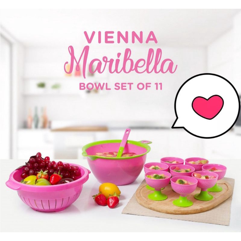 Jual Wadah Sop Buah Set Gelas Wadah Es Buah Set Gelas Mangkok Gelas Es Buah Set Vienna 1293