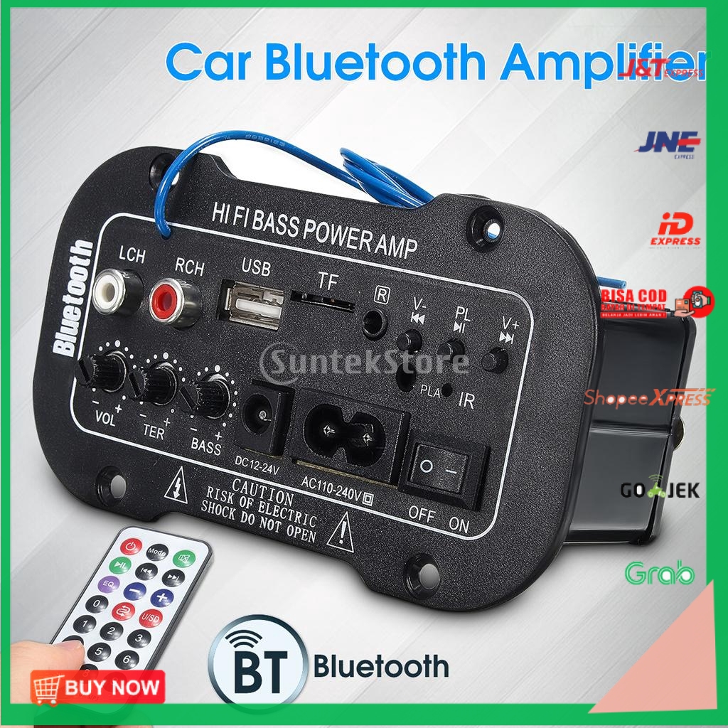 Jual [[[BISA COD]]] Amplifier Subwoofer Bluetooth DAC FM Radio TF ...