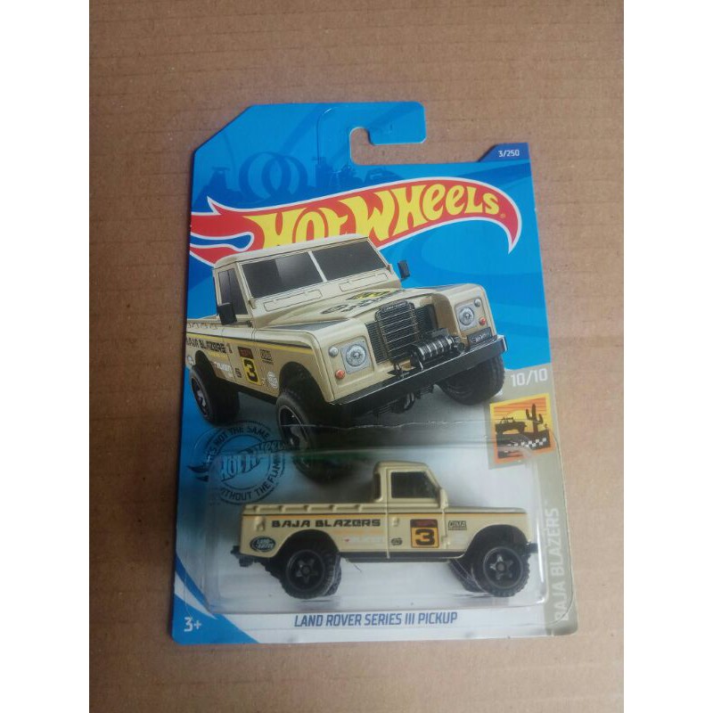Jual hotwheels LAND ROVER SERIES III PICKUP kuning HW BAJA BLAZERS ...