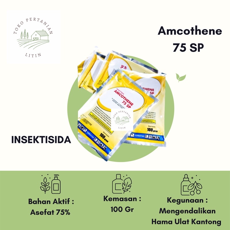 Jual Amcothene 75 Sp 100 Gr Insektisida Pengendali Hama Ulat