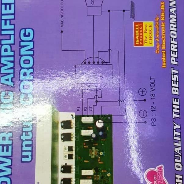 Jual KIT MODULE POWER MIC AMPLIFIER 200W UNTUK CORONG KIT AMPLI TOA