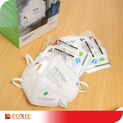 Jual DISTRIBUTOR MASKER 9002V 3M DISPOSABLE PARTICULATE RESPIRATOR KN90 ...