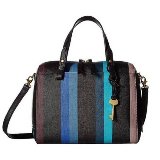 Fossil rachel cheap satchel blue multi