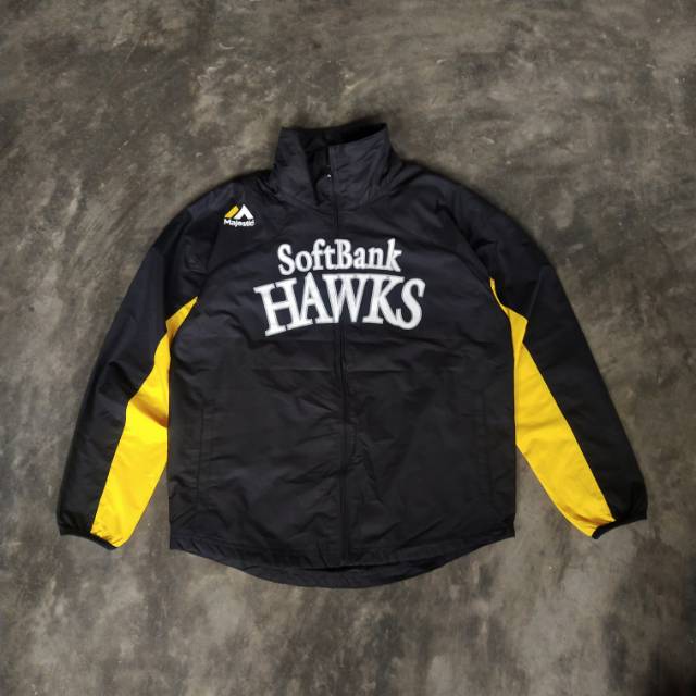 Majestic 忙しなく SoftBank HAWKS ジャケット 黒 売買されたオークション情報 落札价格 【au  payマーケット】の商品情報をアーカイブ公開