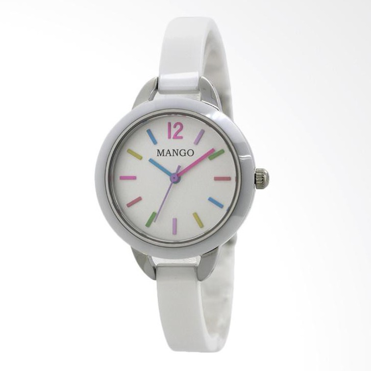 Jual Mango Jam Tangan Wanita MA6650L-80 - White | Shopee Indonesia