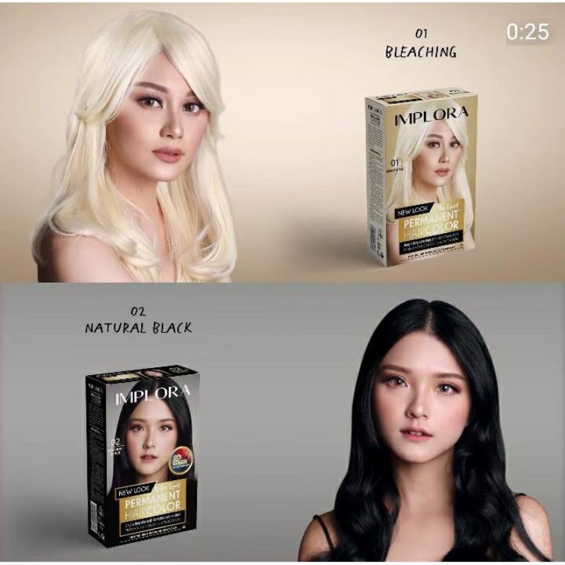 Jual IMPLORA New Permanent Hair Color dan Cat Rambut Perwarna Bleaching ...