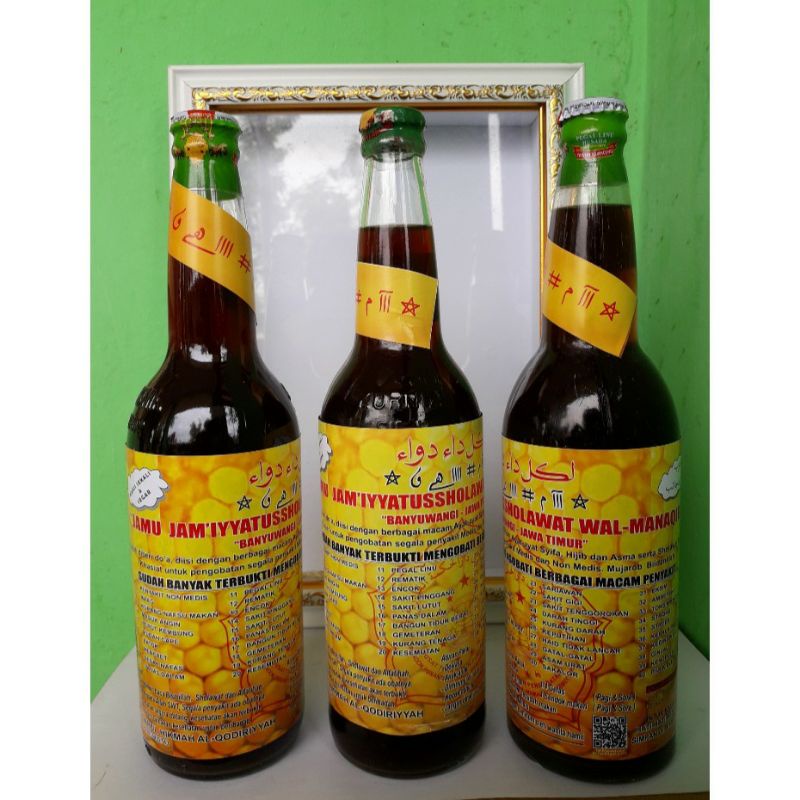 Jual Botol Kaca JAMU JAM'IYYATUSSHOLAWAT WAL-MANAQIB 1 Botol Mengobati ...
