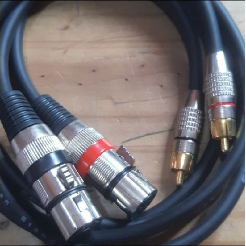 Jual KABEL JACK CANON TO RCA STEREO 1 METER + KABEL JACK AKAI TO RCA ...