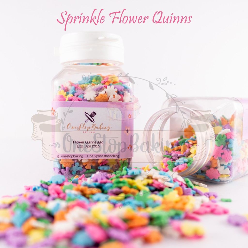 Jual Sprinkle Flower Quinns 55gr Shopee Indonesia