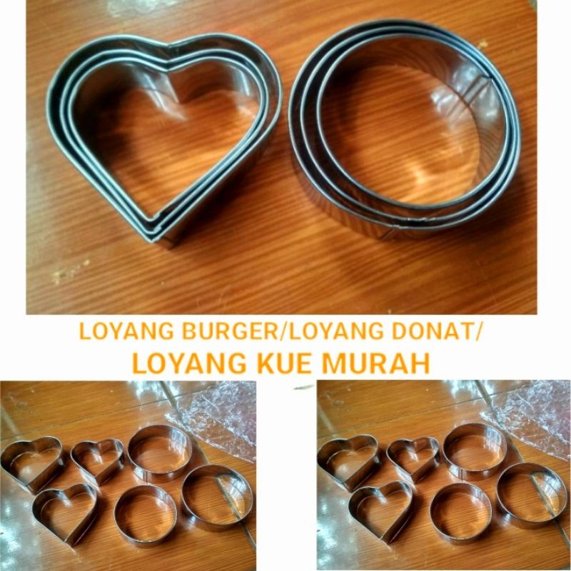 Jual Loyang Ring Roti Burger Ring Cookie Cutter Loyang Bulat Shopee