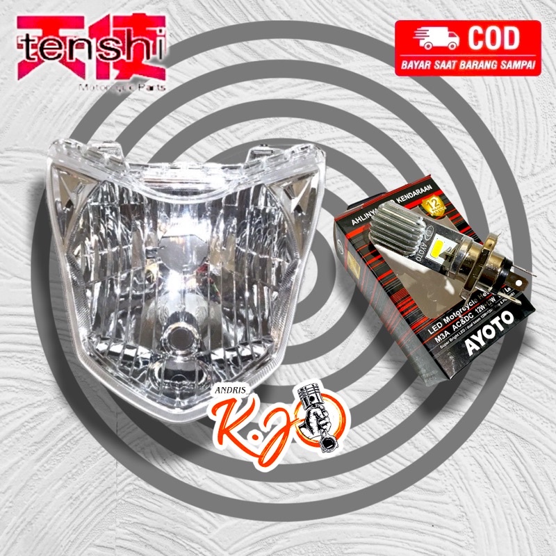 Jual Reflektor Headlamp Rumah Lampu Depan Honda Verza By Tenshi Set