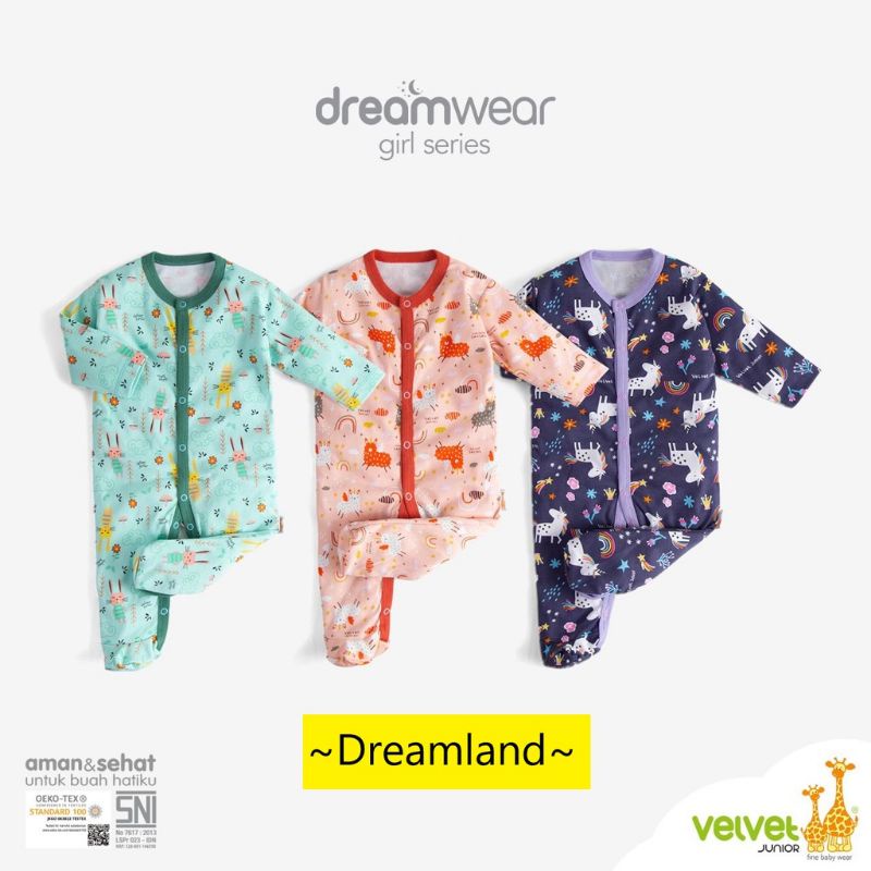 Jual motif rendom !!! VELVET JUNIOR DREAMWEAR BAYI Velvet Junior ...