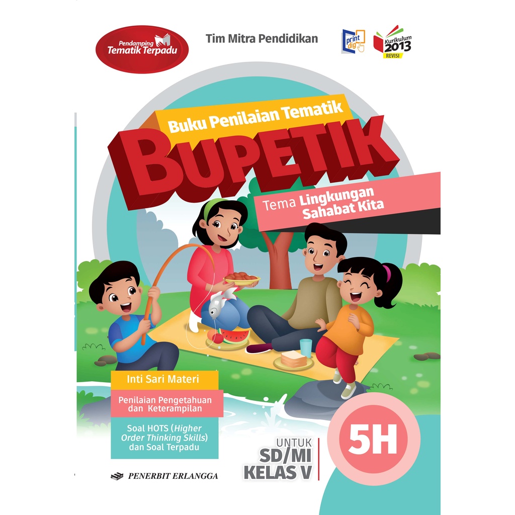 Jual Buku BUPETIK Kelas 5 SD 5a-5b Kurikulum K13 Erlangga Original ...