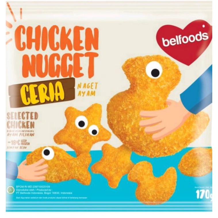 Jual Chicken Nugget Ayam Ceria Belfoods 170 Gram | Shopee Indonesia