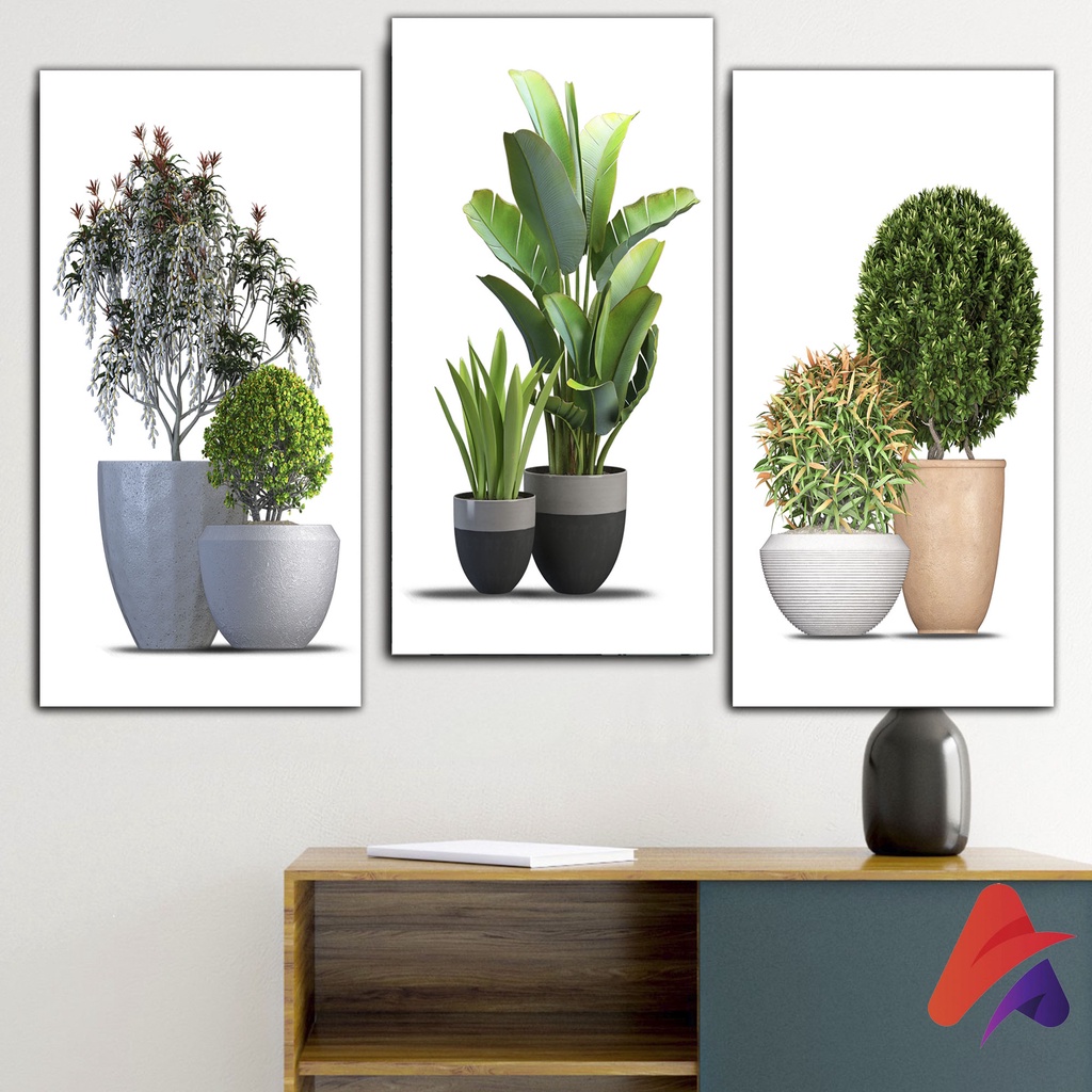 HIASAN DINDING TUMBUHAN  (15X30) WALL DECOR HIASAN DINDING TUMBUHAN DEKORASI PAJANGAN KAYU TUMBUHAN