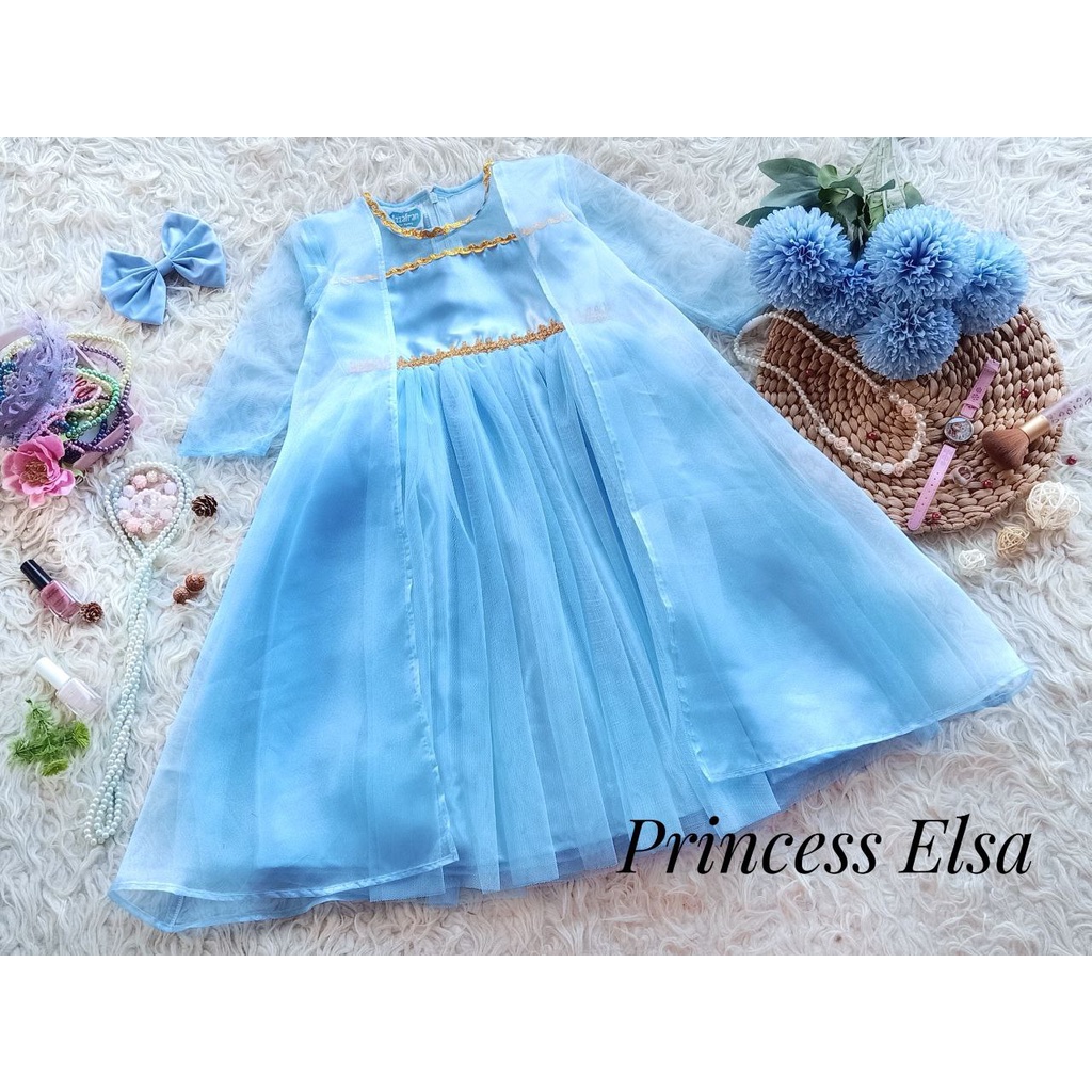 Jual Kostum Cosplay Princess Elsa Frozen Disney Anak Kostum Karnaval ...
