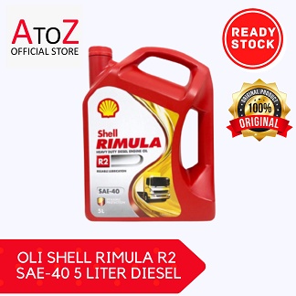 Jual OLI SHELL RIMULA R2 SAE-40 5 LITER DIESEL | Shopee Indonesia