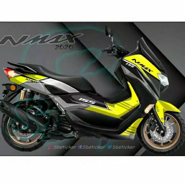 Jual Decal sticker Nmax New 2020 Yellow Full Body | Shopee Indonesia