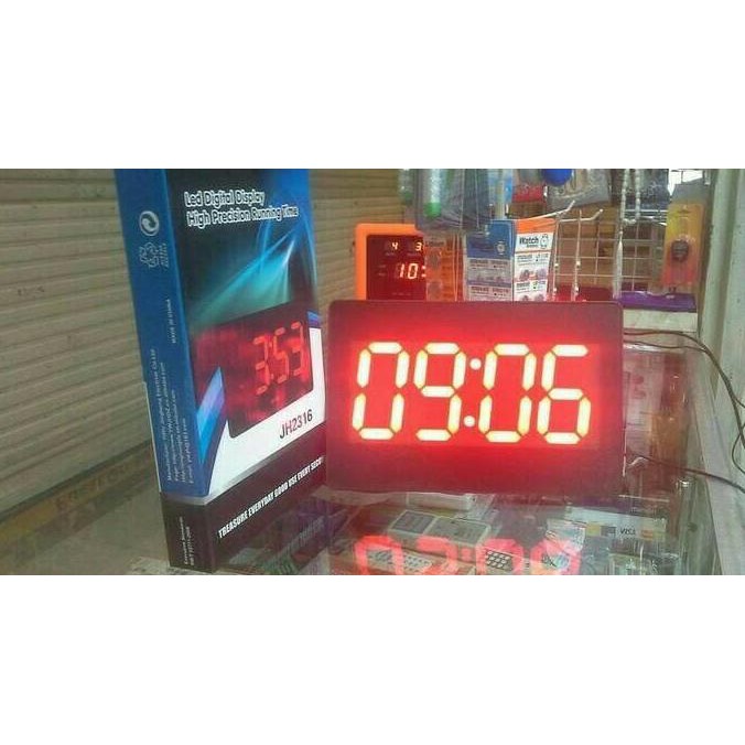 Jual Hemat Jam Dinding Digital Led Jh-2316 Angka Besar Menyala Warna ...