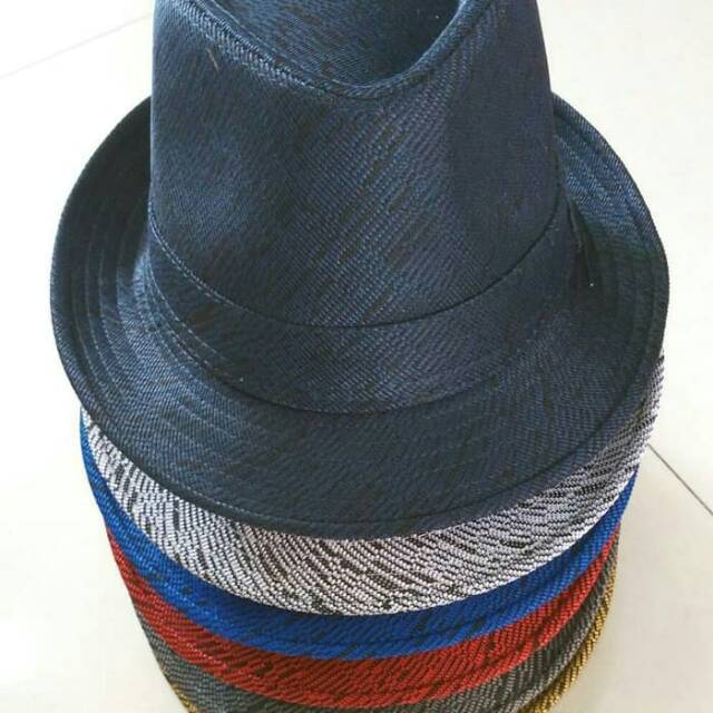 Jual Topi Pedora motip cowo/cewe Pedora warna | Shopee Indonesia
