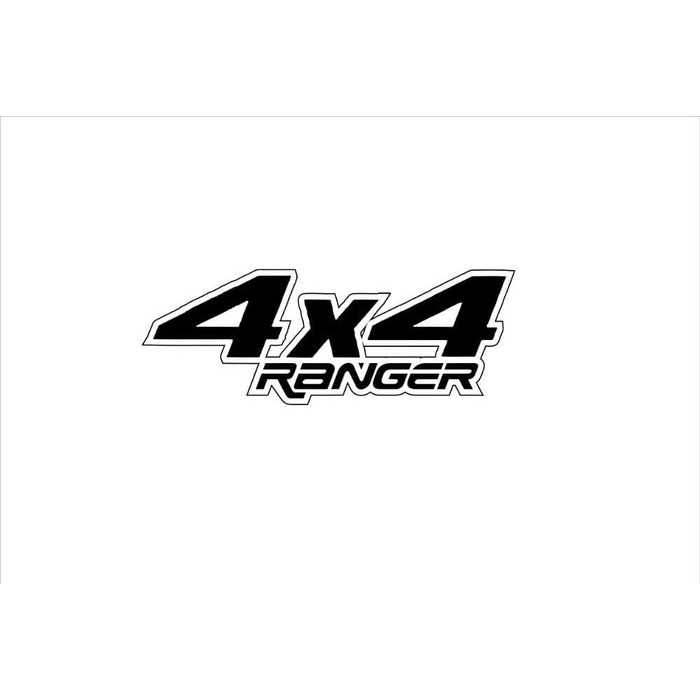 Jual stiker sticker ford ranger 1 paket sticker 4x4 sticker wildtrak ...