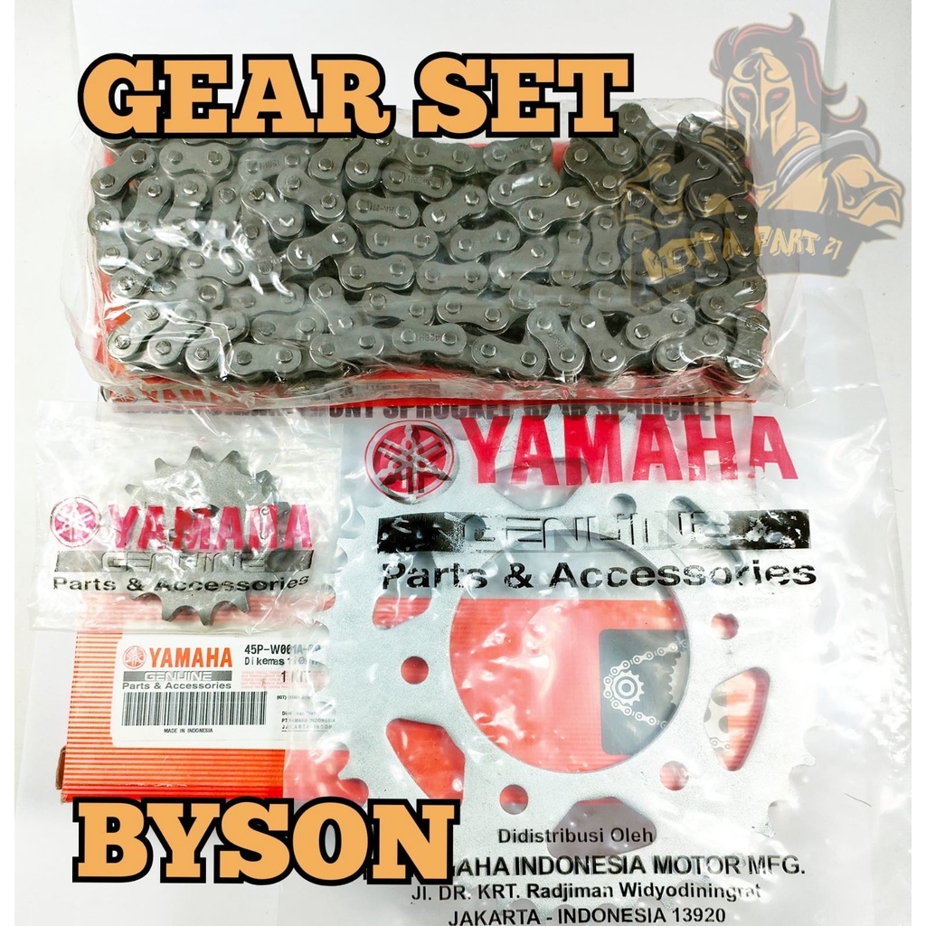 Jual GEAR SET YAMAHA 45P BYSON KUALITAS ASLI ORIGINAL YAMAHA sangat