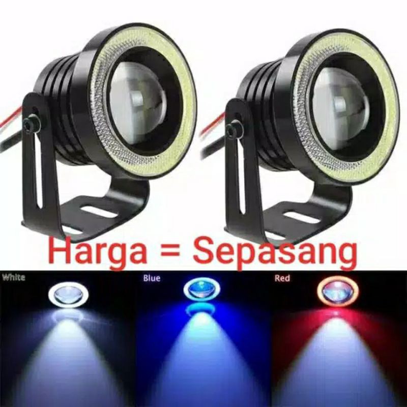 Jual Lampu Led Foglamp Angel Eyes Mm Halo Ring Shopee Indonesia