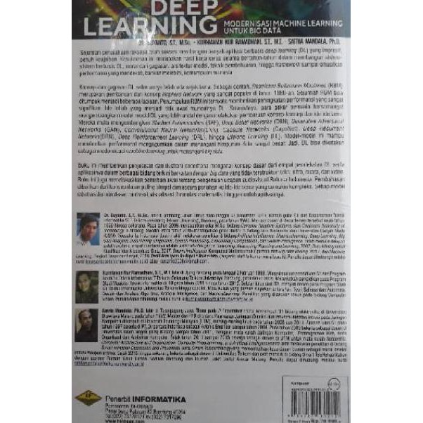 Jual Buku DEEP LEARNING Modernisasi Machine Learning Untuk BIG DATA ...