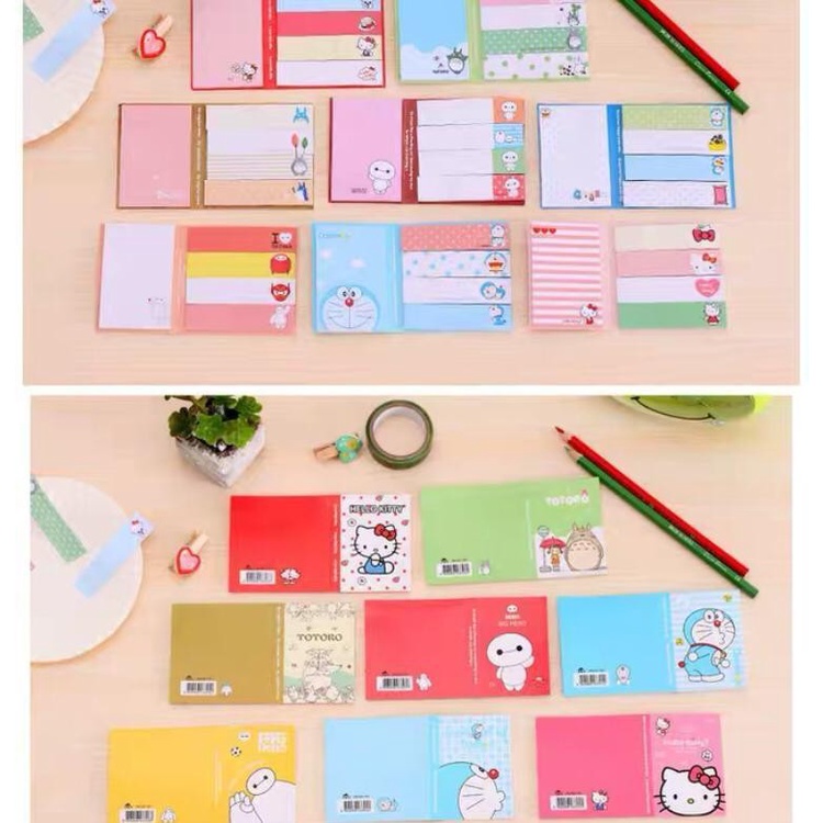 Jual STICKY NOTES MEMO STICKER TOTORO DORAEMON HELLO KITTY ALAT TULIS ...
