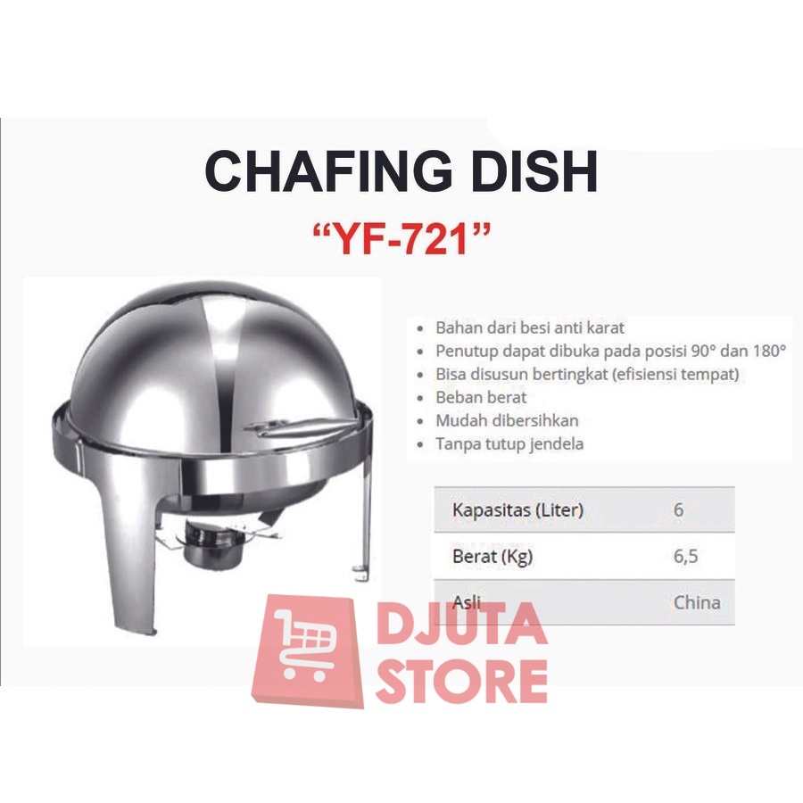 Jual Getra Buffet Chafing Dish Yf Pemanas Makanan Round Solid Top Shopee Indonesia