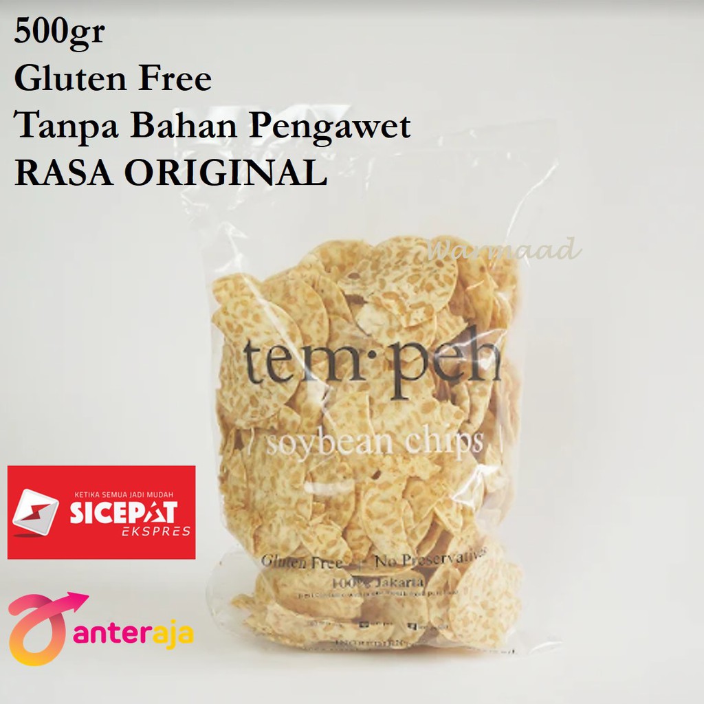 Jual Keripik Tempe (tempeh) PENGIRIMAN LUAR JAKARTA, Rasa ORIGINAL