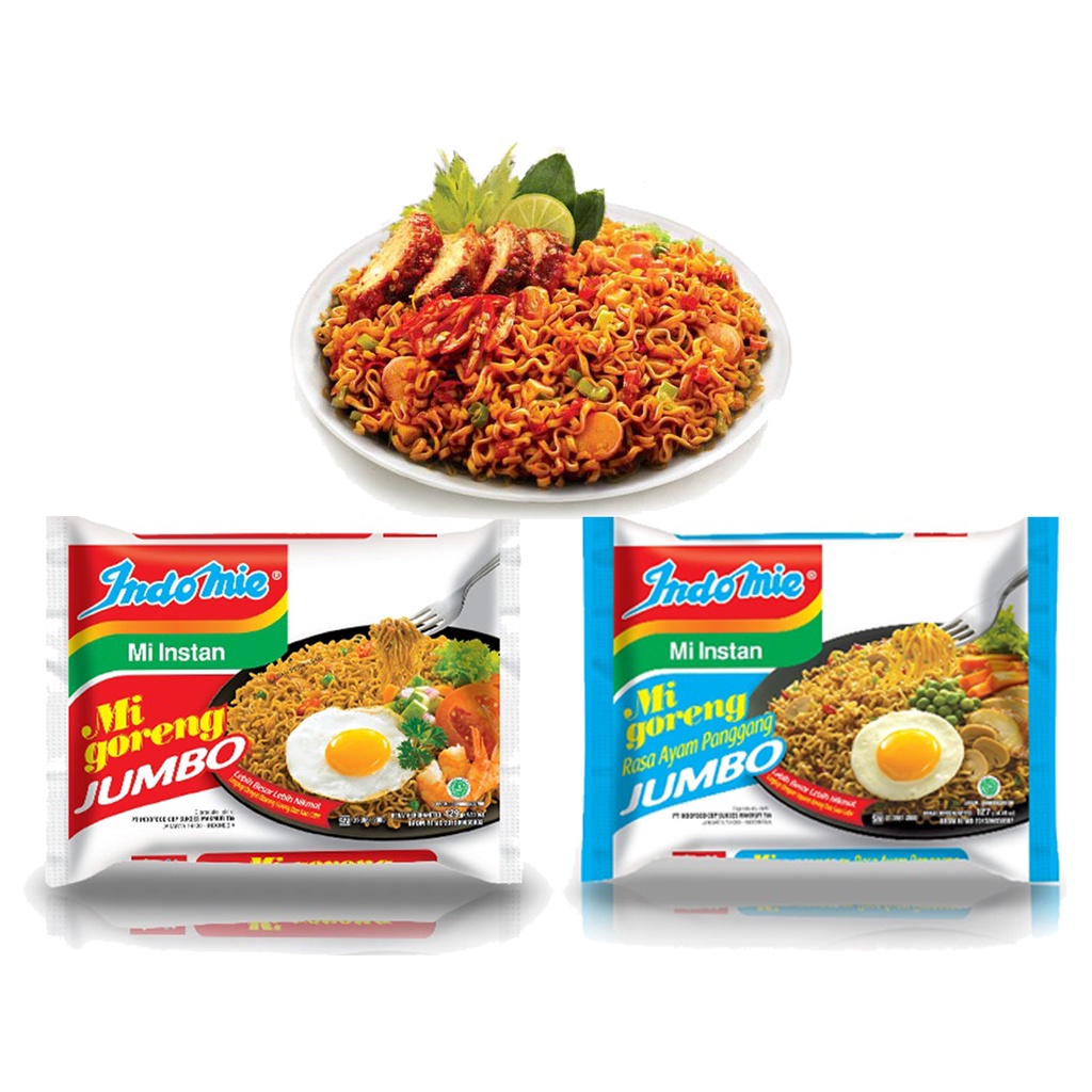 Jual Indomie Goreng JUMBO 129gr Goreng Original | Goreng Ayam Panggang ...